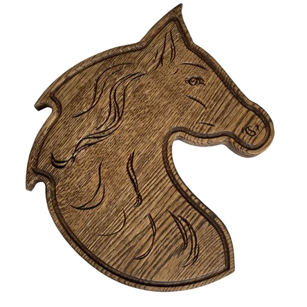 Разделочная доска «Огненная лошадка» (дуб)