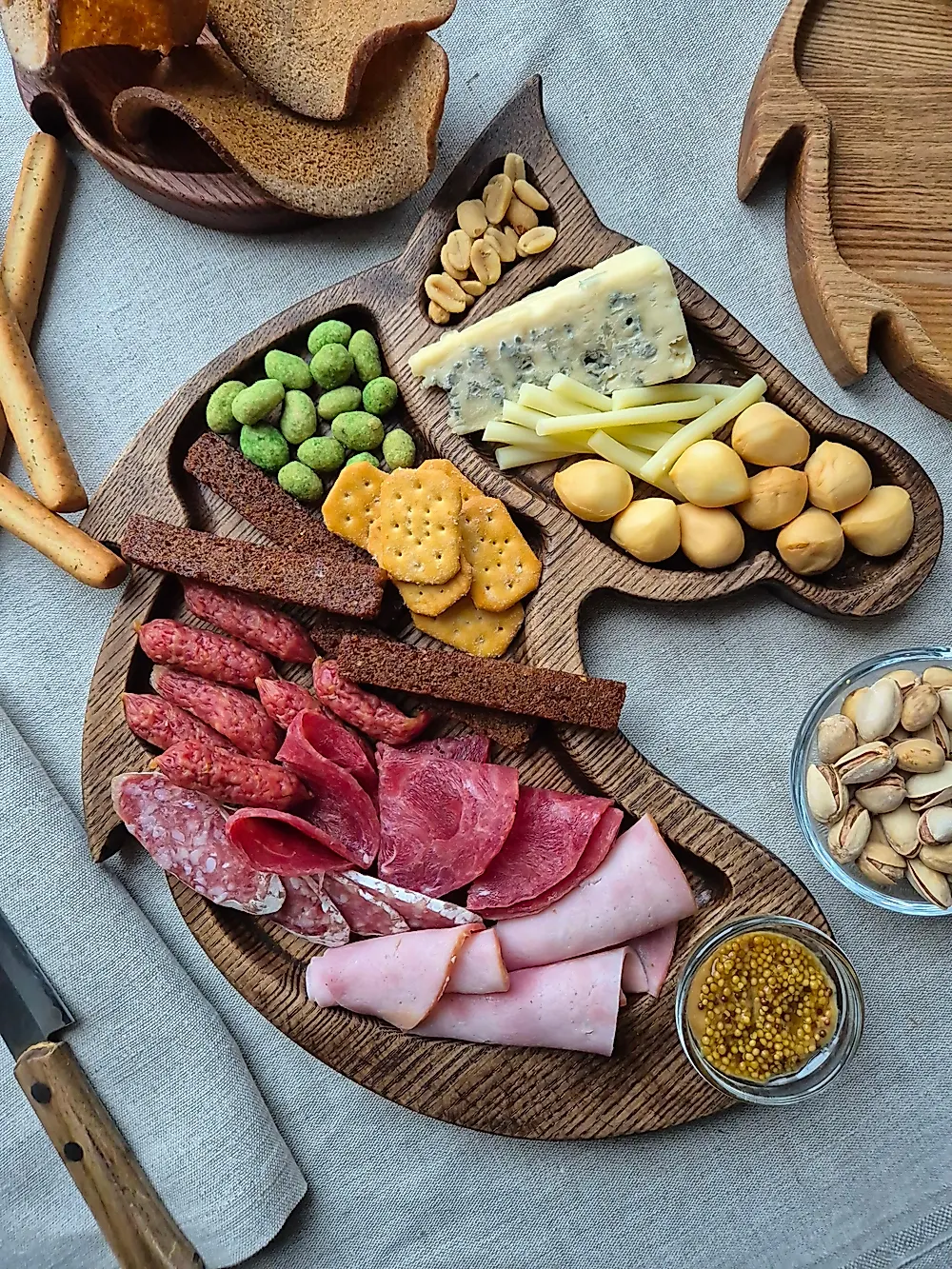 Деревянные менажницы "Лошадки"